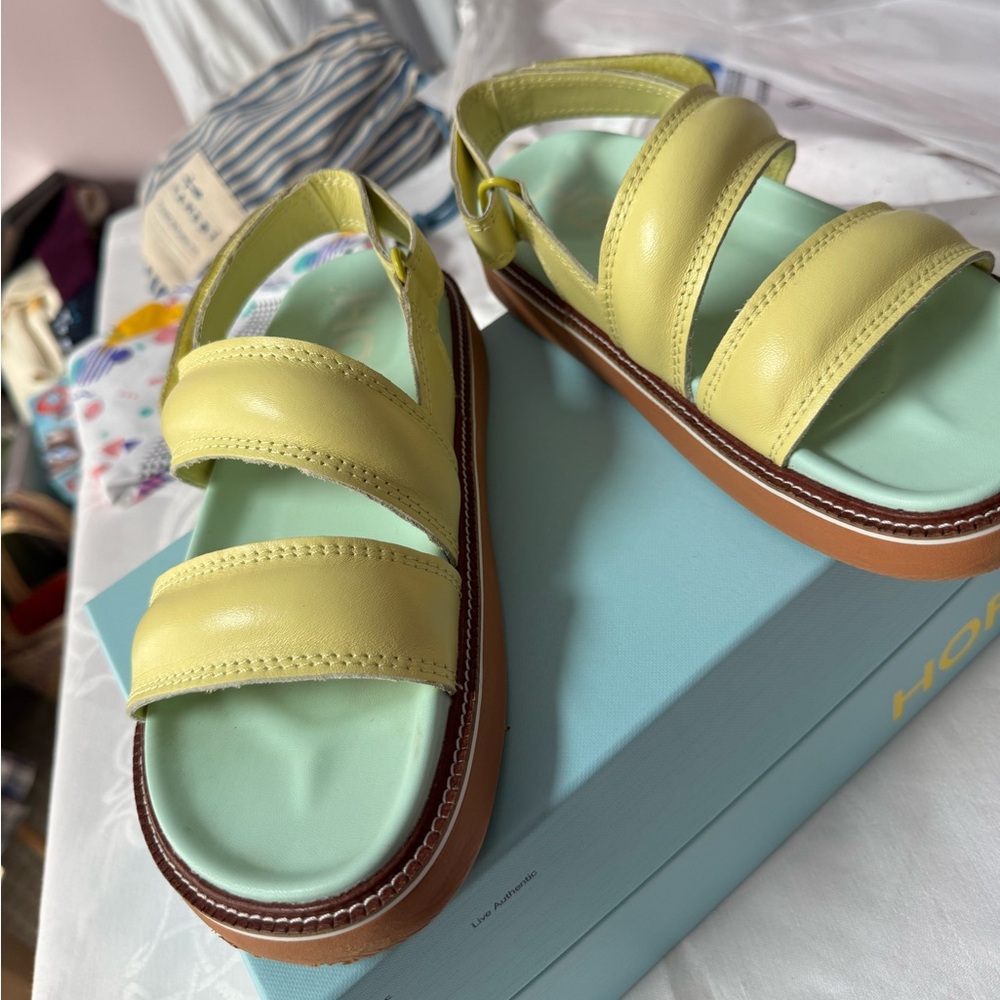 The Hoff Brand Road Lime Sandals - Picture 5 of 14